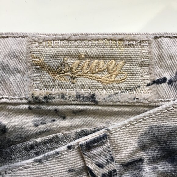 NWT Siwy Jean Womens Hannah Fascination Size 32 Tie Dye Black/Cream Low Rise - Picture 11 of 14